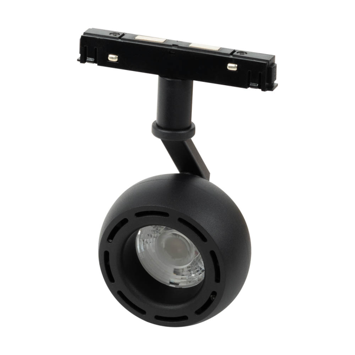 Spot LED clasic rotund negru 10W 4000K pentru sina magnetica [2]