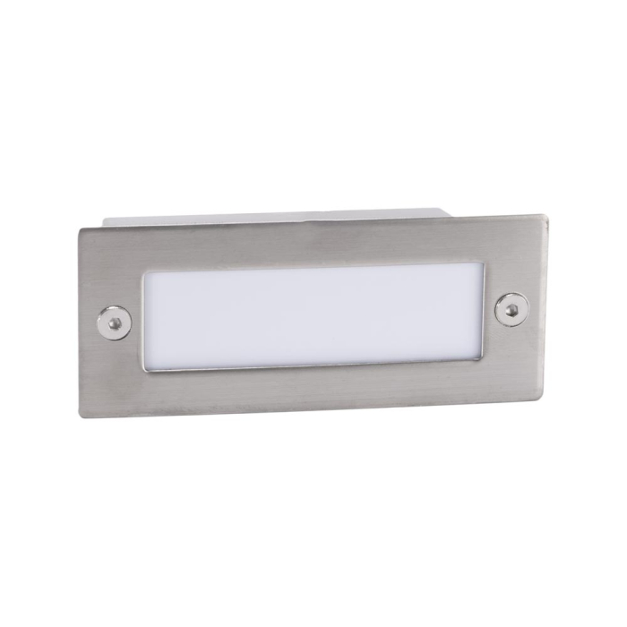 Spot incastrat gri din otel inoxidabil pentru exterior cu 12 LED-uri, lumina rece 6400K si protectie IP65 [2]