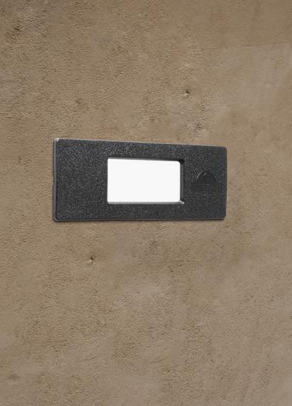 Spot LED incastrat negru pentru perete cu dispersor opal si protectie IP55 [2]