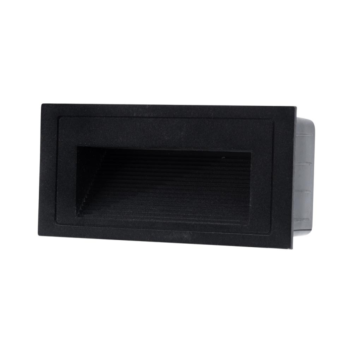 Spot incastrat negru pentru trepte cu LED 3W lumina calda 3000K si protectie IP54 [2]