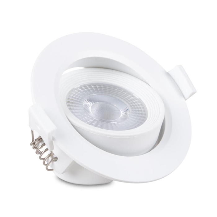 Spot LED incastrat rotund 5W cu lumina rece 6500K si dimensiuni 75x45 mm [2]