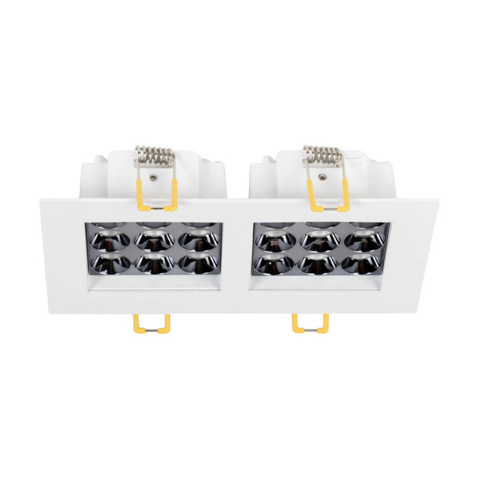 Spot LED patrat alb pentru montaj incastrat cu lumina neutra 4000K [2]
