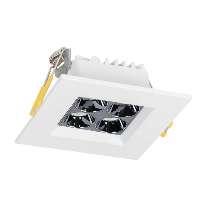 Spot LED patrat incastrat alb argintiu 6W 4000K IP20 [2]