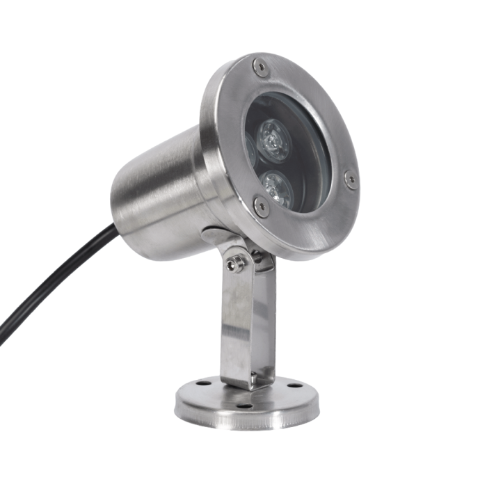Spot LED RGB pentru piscina 3W 12V IP68 finisaj crom [2]