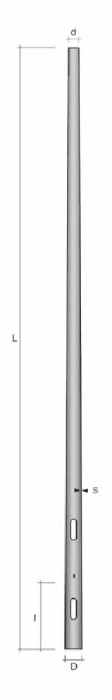 Stalp conic octogonal din otel zincat pentru montaj ingropat, inaltime totala 10,8 m, fara usita de vizitare [2]