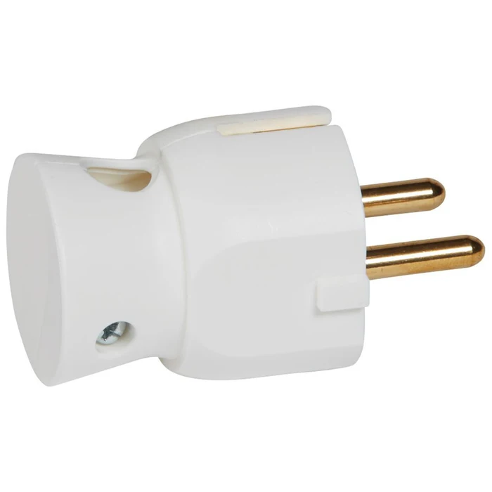 Stecher Schuko alb 16 A cu iesire laterala [2]