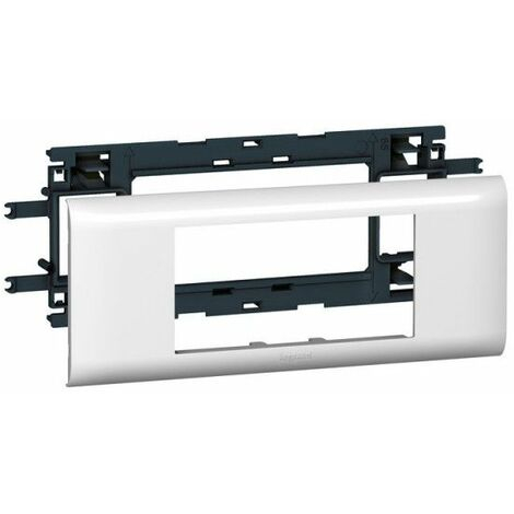 Suport aparataj Mosaic 4 module pentru canal cablu DLP S cu placa alba [2]