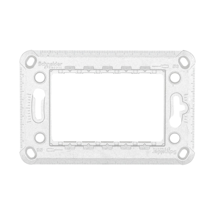 Suport de montare dreptunghiular din zamak pentru 3 module de aparataj modular [2]