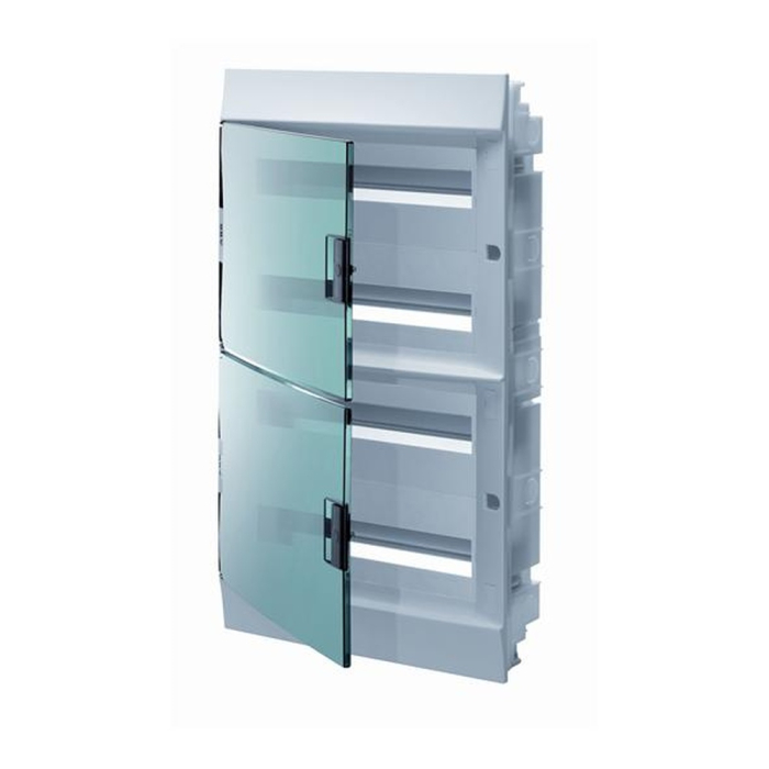 Tablou electric incastrat din plastic cu 72 module si usa transparenta [2]
