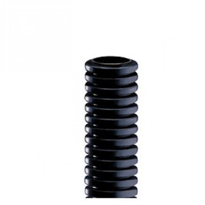 Tub flexibil din PVC negru cu diametru de 16 mm in colac de 100 m pentru protectia cablurilor electrice [2]