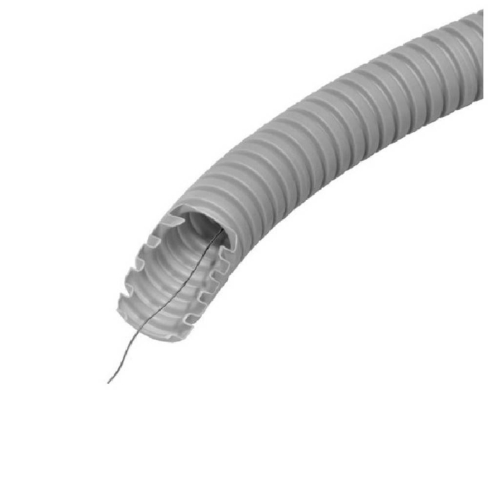 Tub flexibil spiralat HFFR gri 16 mm pentru protectie cabluri electrice [2]