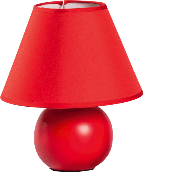 Veioza decorativa rosie pentru interior cu soclu E14 [2]