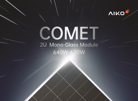 AIKO - Panou solar fotovoltaic AIKO Comet 2U 645Wp, N-Type ABC, eficienta 23,9%