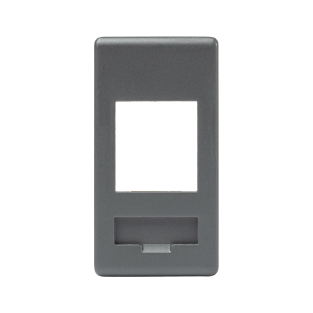 Aparataj - Adaptor negru de 1 modul pentru conector de date AMP sau Keystone Jack