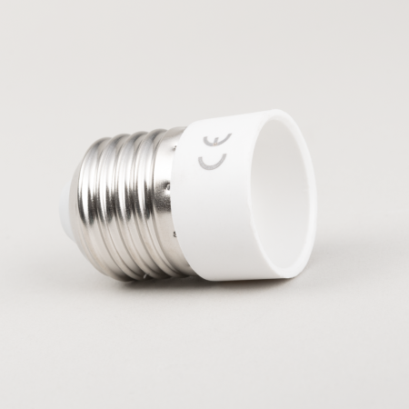 Corpuri iluminat interior - Adaptor dulie alb de la E27 la E14 pentru becuri cu soclu E14