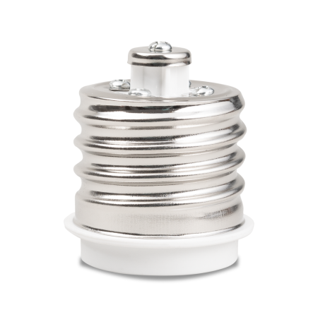 Corpuri iluminat interior - Adaptor dulie alb E40 la E27 pentru becuri cu soclu E27