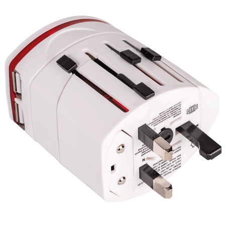 Fise si cuple - Adaptor modular plat cu doua porturi USB si curent nominal 2.1 A