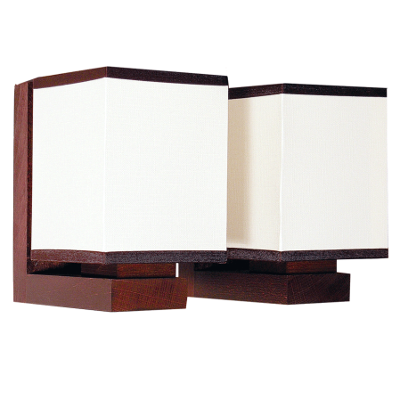 Aplica decorativa Bendis cu finisaj wenge si doua dulii E14 pentru iluminat interior [0]