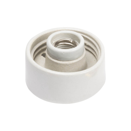 Corpuri iluminat interior - Aplica ceramica dreapta alba cu dulie E27 pentru perete