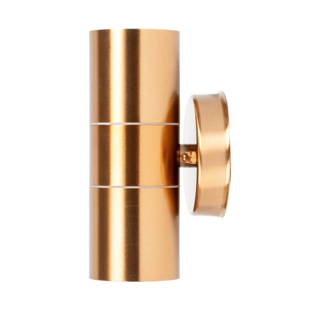 Surse de iluminat - Aplica decorativa de exterior Antal cu finisaj cupru si doua dulii GU10