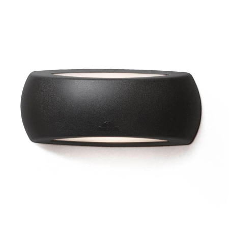 Surse de iluminat - Aplica exterior neagra cu difuzor opal si iluminare sus jos