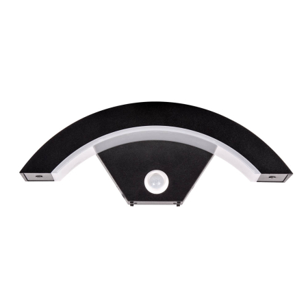 Surse de iluminat - Aplica LED neagra pentru exterior cu senzor PIR integrat si lumina neutra 4000K