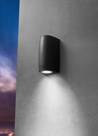 Corpuri iluminat exterior - Aplica exterior Marta 90 neagra cu LED GU10 6W si protectie IP55