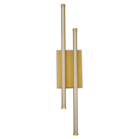 Surse de iluminat - Aplica LED decorativa aurie pentru perete cu iluminare 3CCT si profil alungit