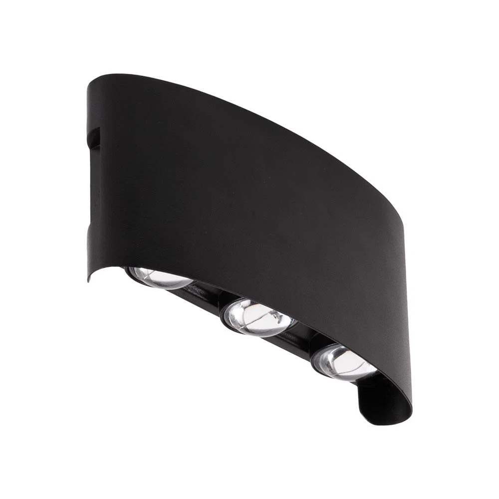 Aplica LED exterior neagra din aluminiu cu lumina calda 3000K si protectie IP54 [3]