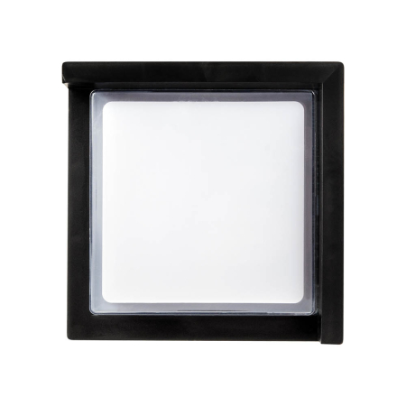 Aplica LED patrata neagra pentru exterior cu lumina rece 6000K si protectie IP65 [1]