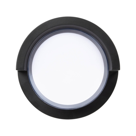 Surse de iluminat - Aplica LED rotunda pentru exterior 12W 6000K IP65 neagra