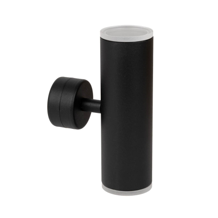 Aplica de perete neagra pentru interior cu doua dulii GU10 si corp din aluminiu [0]