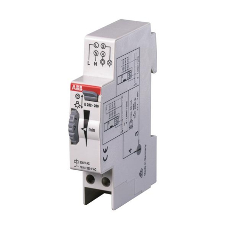 Protectie - Automat de scara 16A pentru iluminat temporizat montat pe sina DIN