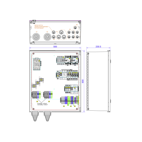 Tablouri sigurante echipat DC/AC - Backup-Box 3~ for Sunny Island