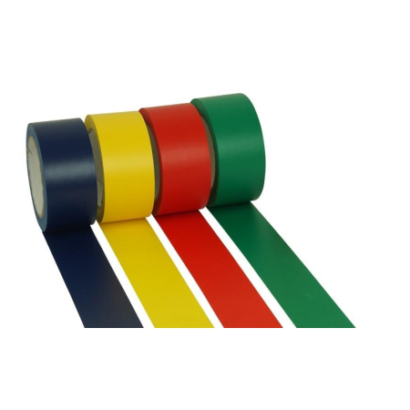 Trasee electrice - Rola banda izolatoare ignifuga PVC verde 20 m latime 19 mm