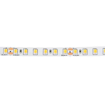 Banda LED - Banda LED 24V 120 LED pe metru 9.6W pe metru lumina calda 3000K IP20 rola 5 m