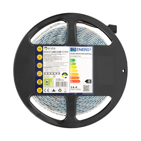 Banda LED - Banda LED RGB 24V IP65 cu 60 LED-uri pe metru si rola de 5 metri