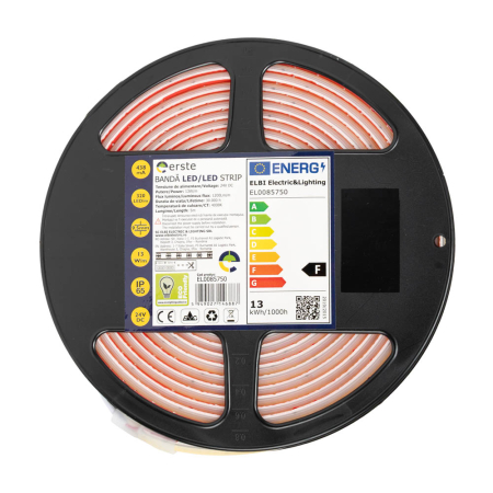Banda LED - Banda LED COB 24V 13W pe metru 4000K IP65 rola 5 metri