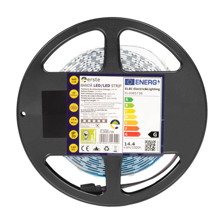 Banda LED 24V RGB plus alb neutru 4000K IP20 pe rola de 5 m [0]