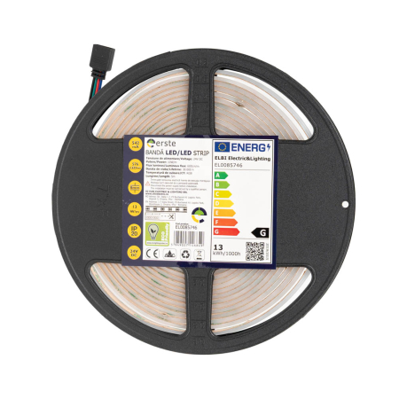 Banda LED COB RGB 24V 13W pe metru IP20 rola 5 m pentru iluminat interior [0]