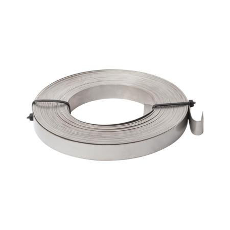 Trasee electrice - Banda de prindere din otel inoxidabil 19 mm la rola de 25 m