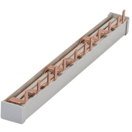 Protectie - Bara colectoare tip pin cu 4 poli 80 A si 12 module pentru tablou electric