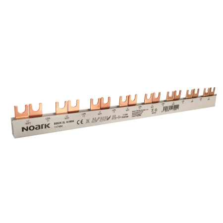 Bara tip pin - Bara de distributie izolata tip furca cu 2 poli si 56 module pentru tablou electric