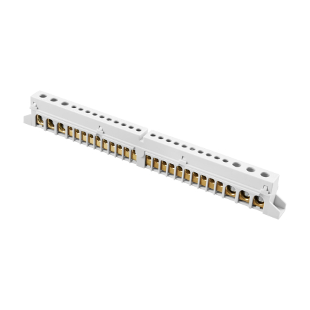 Bara tip pin - Bara bipolara pentru nul si impamantare cu 12 module si conexiuni 3x35 mm2 plus 10x10 mm2