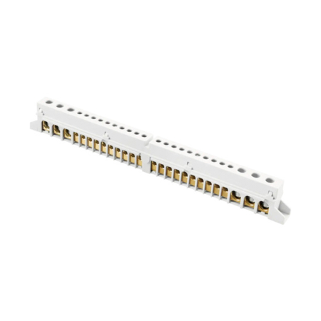 Bara tip pin - Bara bipolara pentru nul si impamantare de 18 module cu conexiuni pentru conductori de 35 mm2 si 10 mm2