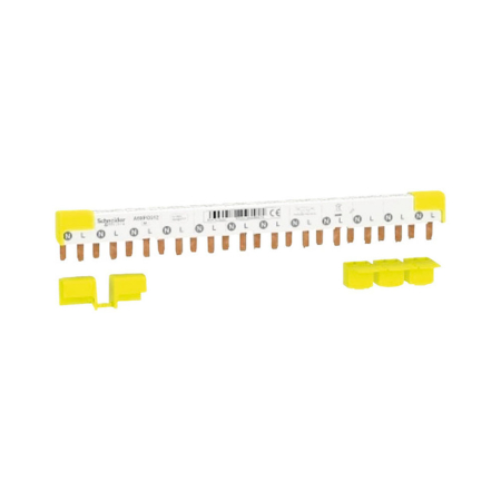 Bara tip pin - Bara pieptene izolata 1P+N 80 A pentru 12 module de tablou electric