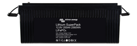 Invertoare - Baterie litiu LiFePO4 12.8V 200Ah M8 vedere frontala