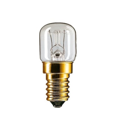 Surse de iluminat - Bec tubular clar pentru cuptor cu soclu E14 si putere 15 W