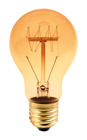 Surse de iluminat - Bec incandescent decorativ Edison A19 de 60 W cu dulie E27