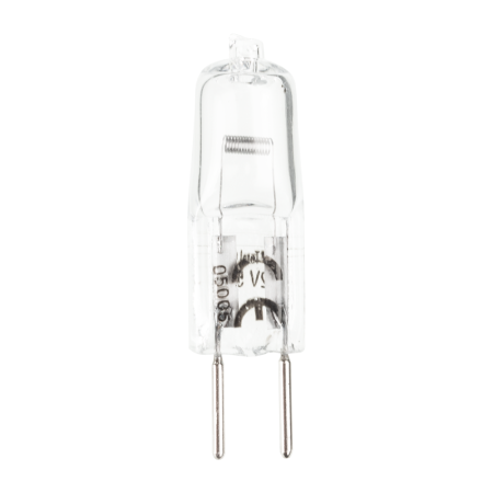 Surse de iluminat - Bec halogen clar 50W 12V cu soclu G6.35 si lumina calda 2800K